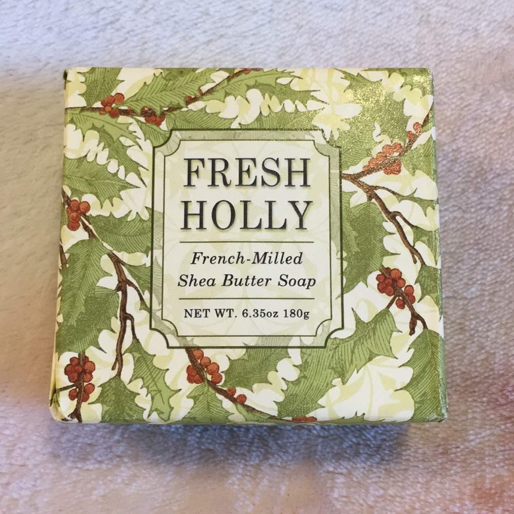 Fresh Holly French Milled Shea Butter Soap NWT